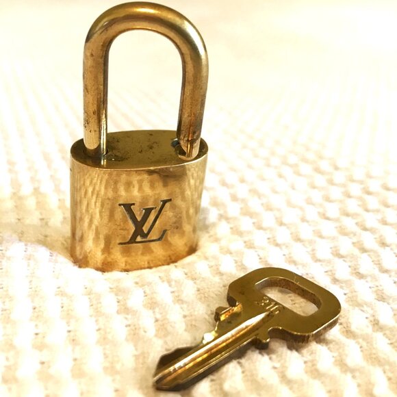 Louis Vuitton Solid Brass Luggage Lock with Key #316 - Picture 7 of 12